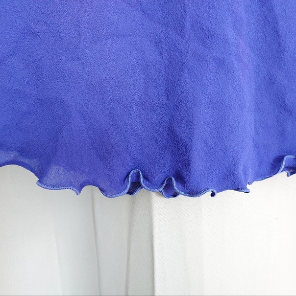 Vintage Sheer Silk Purple Fairycore Blouse - Picture 5 of 7